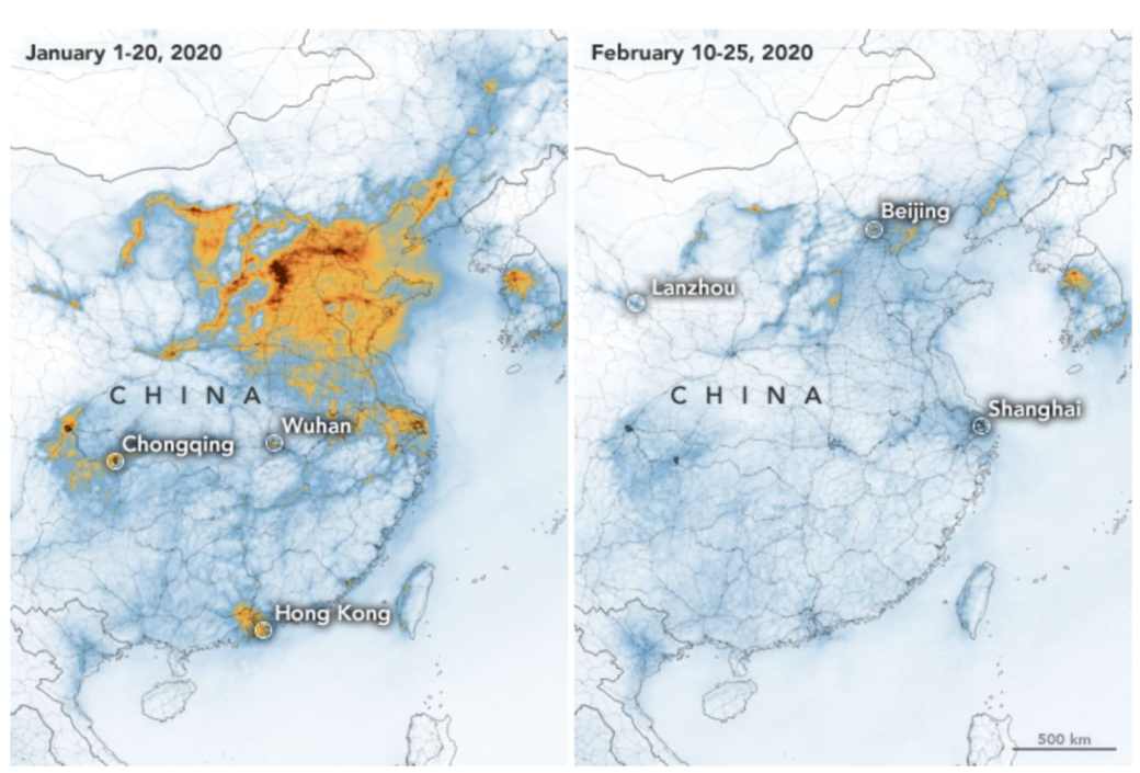 Reduction of China's air pollution